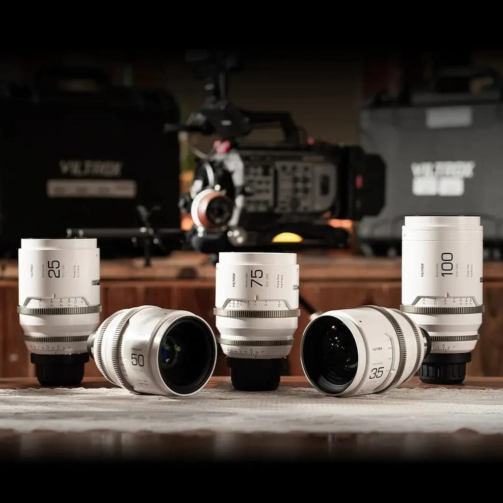 Viltrox EPIC Anamorph-Set PL, Satz am Filmset
