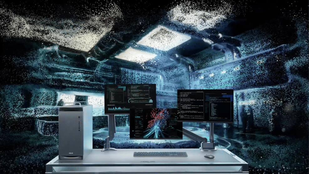 ASUS ExpertCenter Pro ET900N G3, am Arbeitsplatz, Einsatzszene KI-Entwicklung
