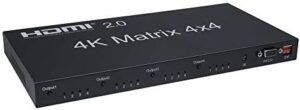 XYHD 2.0 HDMI Matrix 4x4 - Beeindruckende 4K @ 60Hz (RGB/YUV 4:4:4)