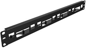 Flexibles 1U Rack für Raspberry Pi (48,3 cm, 1HE, Stahl, Schwarz)