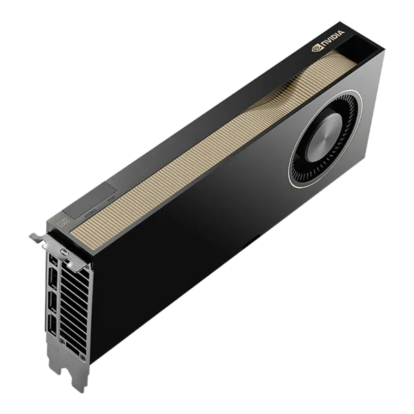 NVIDIA RTX PRO 6000 Blackwell Max-Q Workstation Edition von PNY, Ansicht schräg von oben links