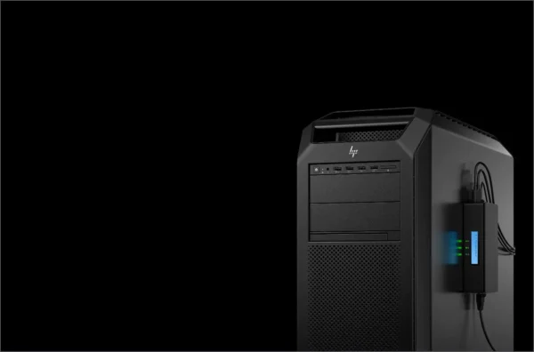 HP Workstation Z8 G5 TWR 5E8Y0EA XEON GOLD 6530 4x32GB 2TB W11P RTX A4000 - Mediatech HP Z8 G5 Workstation mit Zusatzmodul an der Seite