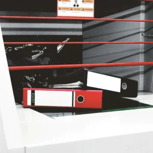 Ideal Aktenvernichter 5009CC6x50mm Partikelschnitt 6x50mm - Mediatech IDEAL Aktenvernichter 5009 CC, Einzugsbereich mit Schutzgitter
