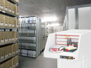 Ideal Aktenvernichter 5009CC6x50mm Partikelschnitt 6x50mm - Mediatech IDEAL Aktenvernichter 5009 CC, im Aktenarchiv