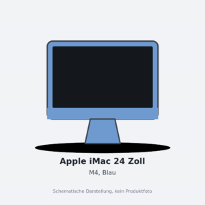 Apple iMac 24 Zoll, Blau, M4 8 CPU-Kerne