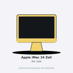 Apple iMac 24 Zoll, Gelb, M4 8 CPU-Kerne