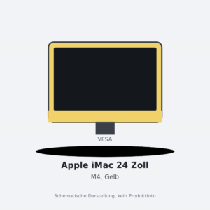 Apple iMac 24 Zoll, Gelb, VESA, M4 10 CPU-Kerne