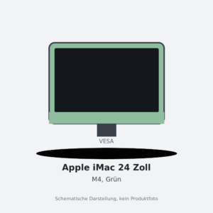 Apple iMac 24 Zoll, Grün, VESA, M4 10 CPU-Kerne