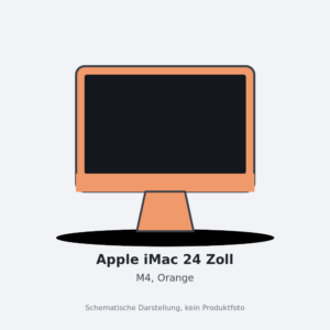 Apple iMac 24 Zoll, Orange, M4 8 CPU-Kerne