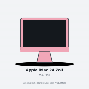 Apple iMac 24 Zoll, Pink, M4 8 CPU-Kerne