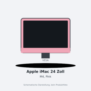 Apple iMac 24 Zoll, Pink, VESA, M4 10 CPU-Kerne