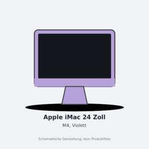 Apple iMac 24 Zoll, Violett, M4 8 CPU-Kerne