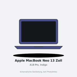 Apple MacBook Neo 13 Zoll 256GB, Indigo, A18 Pro