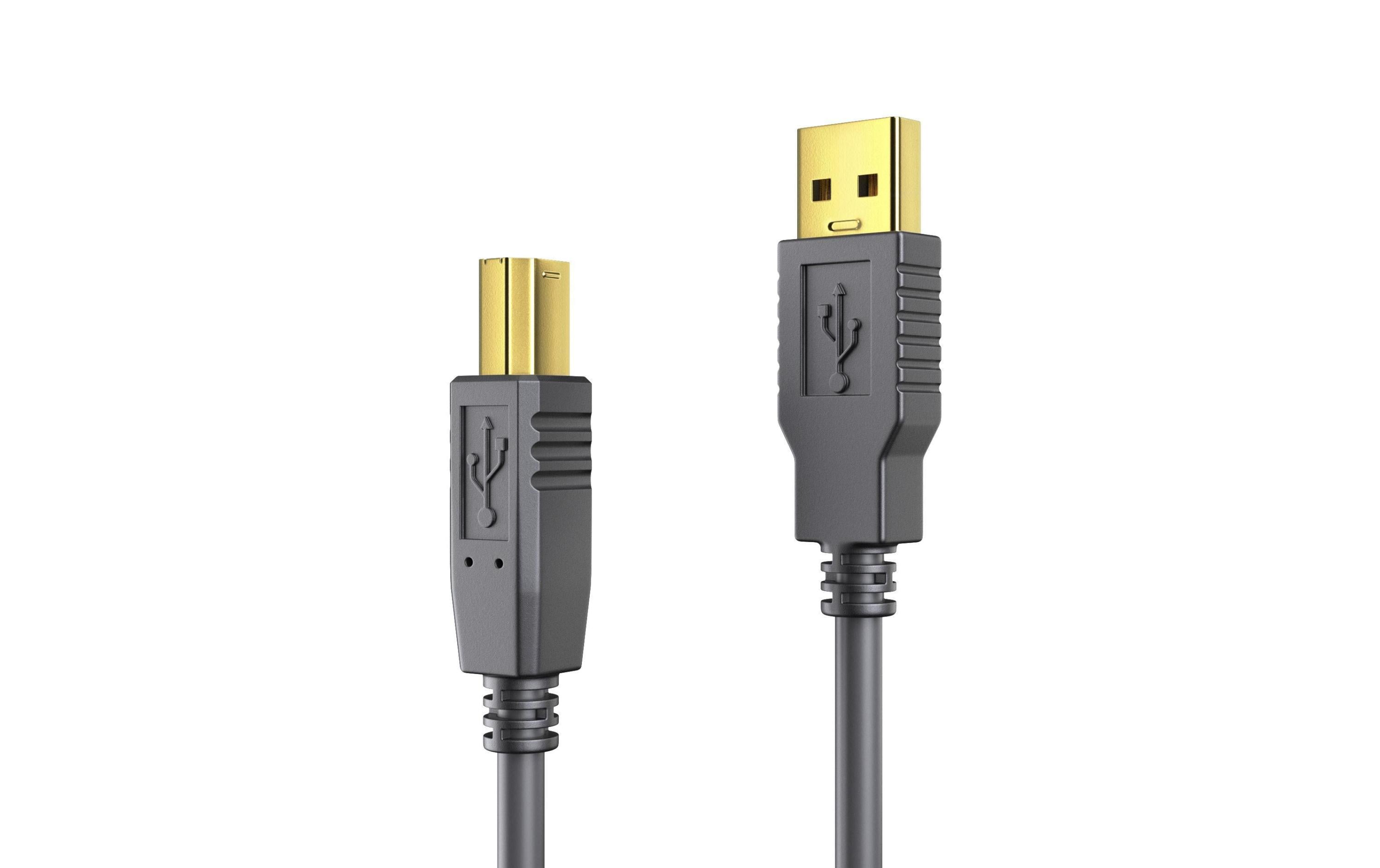PureLink USB2.0-Kabel Typ A-B:15 Meter USB2.0, Typ A-B, Aktiv, vergoldet
