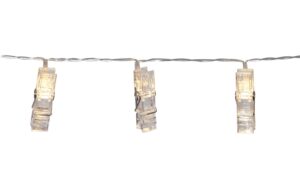 Star Trading Lichterkette Clippy IP20, Warmweiss, 10 LED