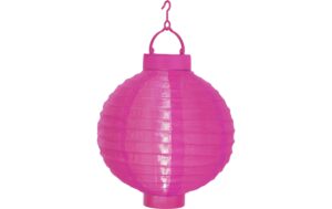 Star Trading Solar Papierlaterne Festival Pink, Lichtfarbe Weiss