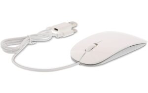 LMP Easy Mouse USB-C & USB-A Optisch, 1600dpi, aluminium Gehäuse, weiss