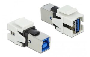 Delock Keystone USB3.0 A-Buchse - B-Buchse für USB3.0 Geräte, weiss kaufen Schweiz | Mediatech.ch