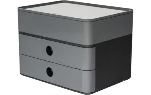 HAN Schubladenbox Allison Smart-Box Plus 2 Schubladen, schwarz/grau
