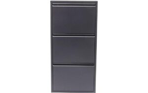 Kare Schuhschrank Caruso 3er, Anthrazit 103 x 50 x 14 cm, Stahlblech, 6 Paar Schuhe kaufen Schweiz | Mediatech.ch