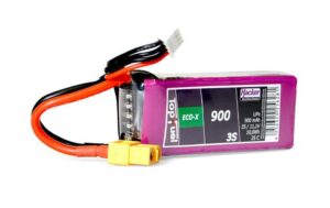 TF ECO-X LiPo-Akku 11.1V 900mAh 3S 25C 74x30x18 mm, 78 g XT60