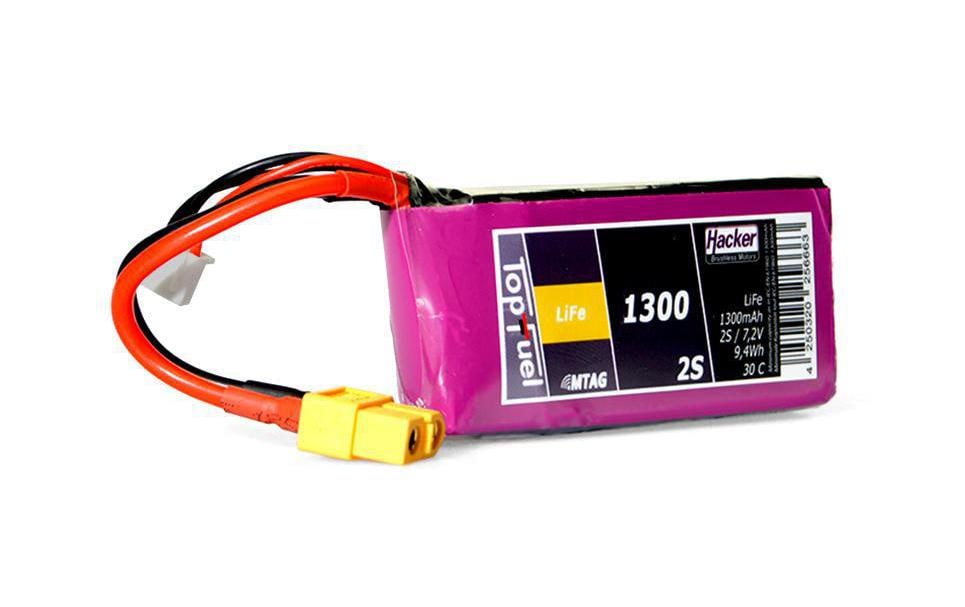TF LiFe LiFe-Akku 6.6V 1300mAh 2S 30C 72x36x20 mm, 93 g XT60