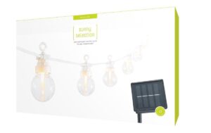 STT LED Patry-Lichterkette Solar Weiss Solar, Dämmerungssensor, L: 2.7m