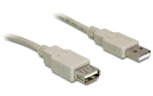 1018155 - Mediatech Delock USB2.0-Verlängerungskabel, 1.8m USB-A Verlängerung, grau kaufen Schweiz | Mediatech.ch