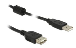 Delock USB2 Verlängerungskabel A-A, 0.5m USB-A Verlängerung, schwarz kaufen Schweiz | Mediatech.ch