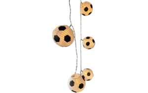 Dameco LED Lichterkette Fussball 1.8m outdoor, 10 LED, Anschlusskl: 1.2m D:7.5cm