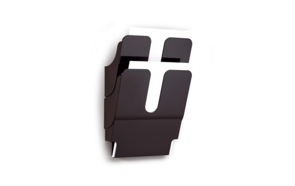 1020430 - Mediatech Durable Prospektständer Flexiplus 2 A4 2 Fächer, 247x360x100mm, schwarz kaufen Schweiz | Mediatech.ch