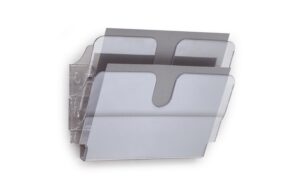Durable Prospektständer Flexiplus 2 A4 quer 2 Fächer, 340x250x100mm, transparent