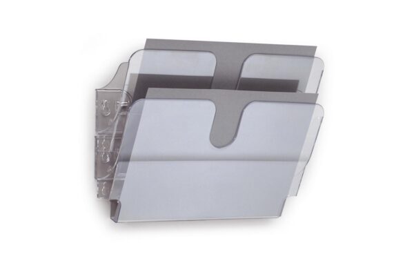 1020433 - Mediatech Durable Prospektständer Flexiplus 2 A4 quer 2 Fächer, 340x250x100mm, transparent kaufen Schweiz | Mediatech.ch