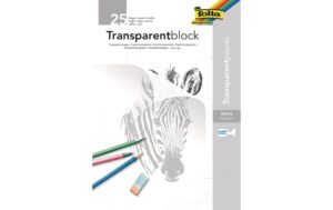 Folia Transparentpapier A3 25 Blatt, weiss transparent