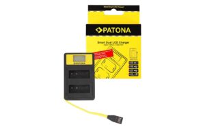 PATONA Smart Dual LCD USB Ladegerät Für Panasonic DMW-BLG10