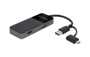 Delock Monitoradapter USB A/C - HDMI/VGA HDMI bis 3840 x 2160 @ 30 Hz kaufen Schweiz | Mediatech.ch