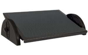 WEDO Fussstütze Relax Steel Black 5 Höhenstufen, Neigung stufenlos einstellb.