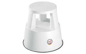 WEDO Rollhocker Step weiss aus bruchfestem Kunststoff