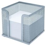 WEDO Zettelbox Office-Serie Silber 700 Blatt, für Blätter 9 x 9 cm