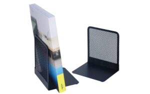 WEDO Buchstütze Office-Serie Schwarz 2 Stück, Grösse: 12 x 10 x 13.5 cm