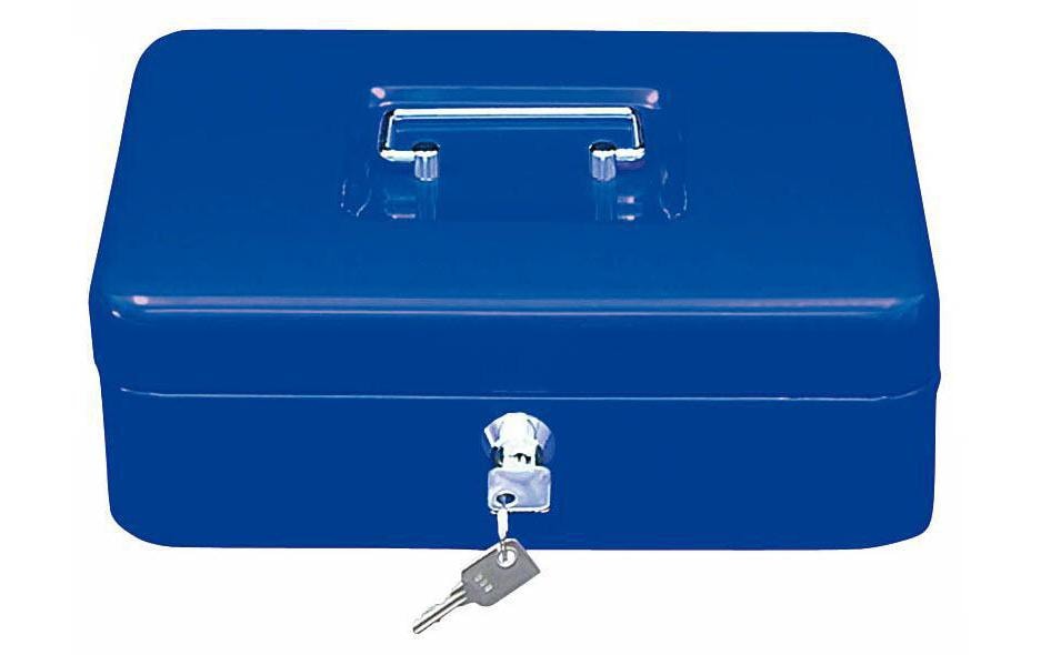 Wedo Geldkassette, 25 x 18 x 9 cm 5 Fächer, blau kaufen Schweiz | Mediatech.ch