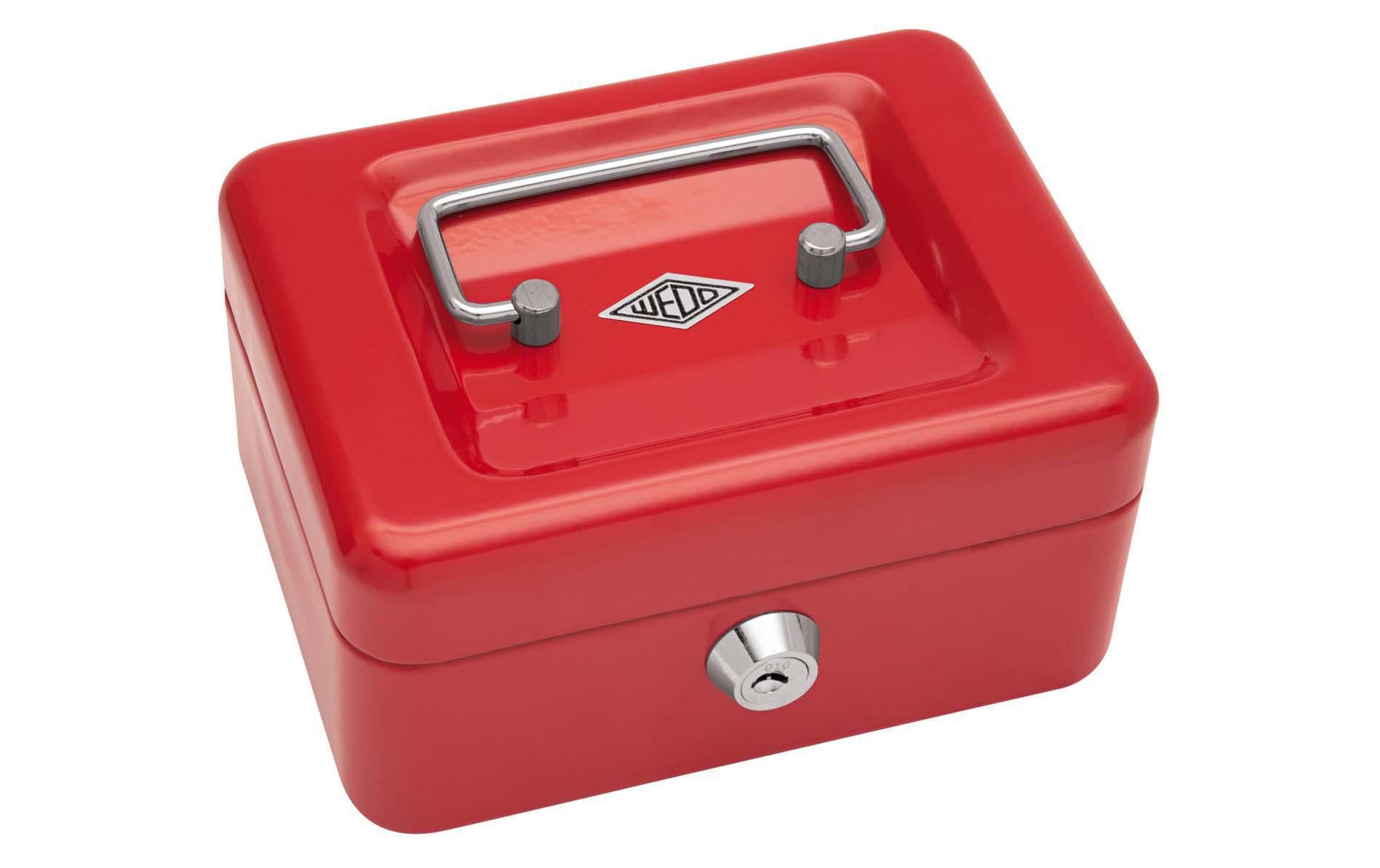 Wedo Geldkassette, 15.2x11.5x8.0cm 4 Fächer, rot kaufen Schweiz | Mediatech.ch