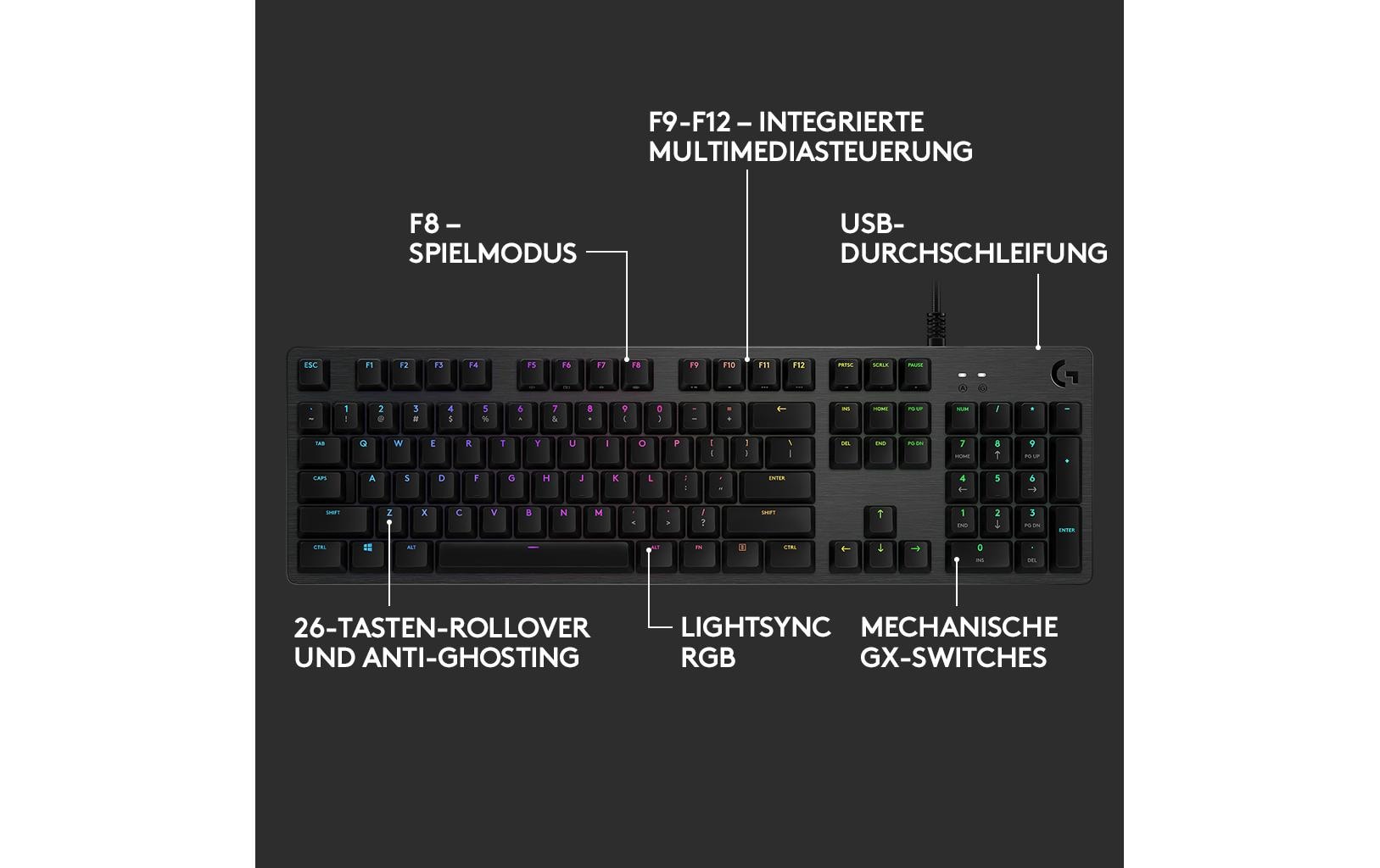 1025230_5 - Mediatech Logitech G512 Carbon GX brown