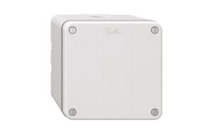 Feller NEVO Abzweigdose nass IP55 87x87x64mm, 3 Einführungen M20, weiss
