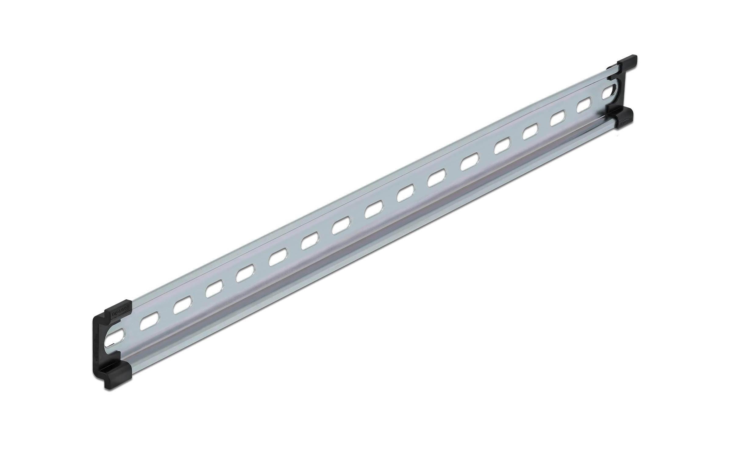 Delock Hutschiene 19, mit Schlitzlöcher 482 x 35 x 7.5mm, Stahl kaufen Schweiz | Mediatech.ch