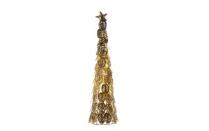 Sirius LED Baum Kirstine, Gold, gross indoor, 25x LED, H: 63.5 cm, 2xAA Batt.