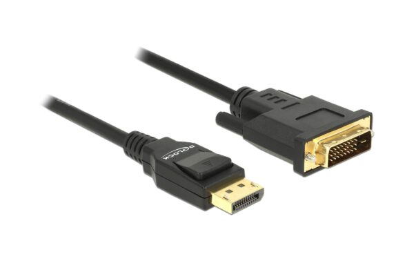 1028636 - Mediatech Delock DisplayPort - DVI-D Kabel, 3m Schwarz, Auflösung bis 3840 x 2160 @ 30 Hz kaufen Schweiz | Mediatech.ch