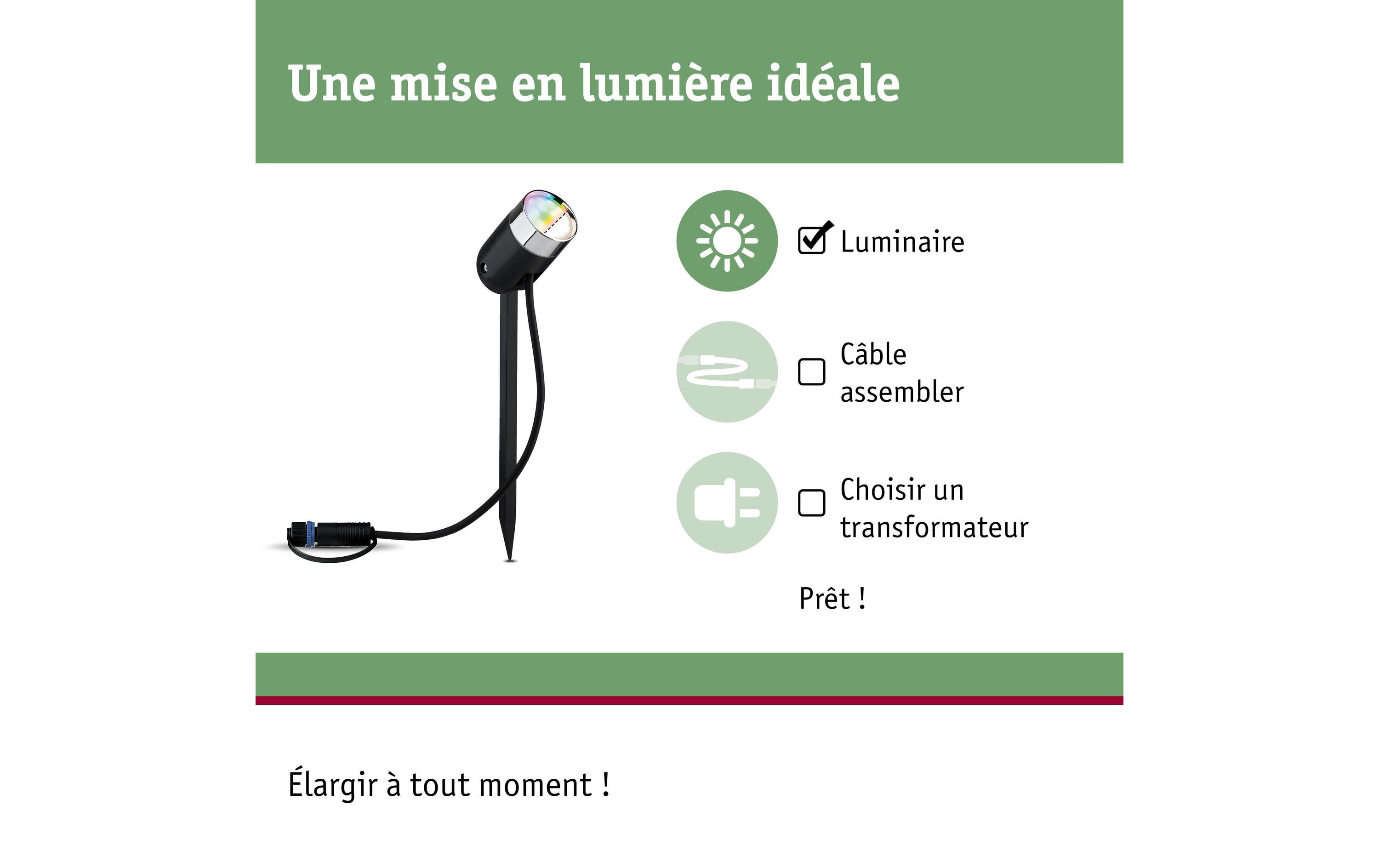 1029040_1 - Mediatech Paulmann Gartenspot RGBW 1x4W 170lm IP44, 40°, 24V, inkl. ZigBee