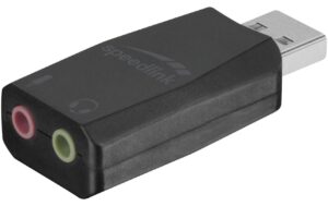 Speedlink Adapter USB zu Mikrofon und Kopfhörer verbindet PC mit Kopfhörer und Mikr.-Buchse kaufen | Mediatech.ch