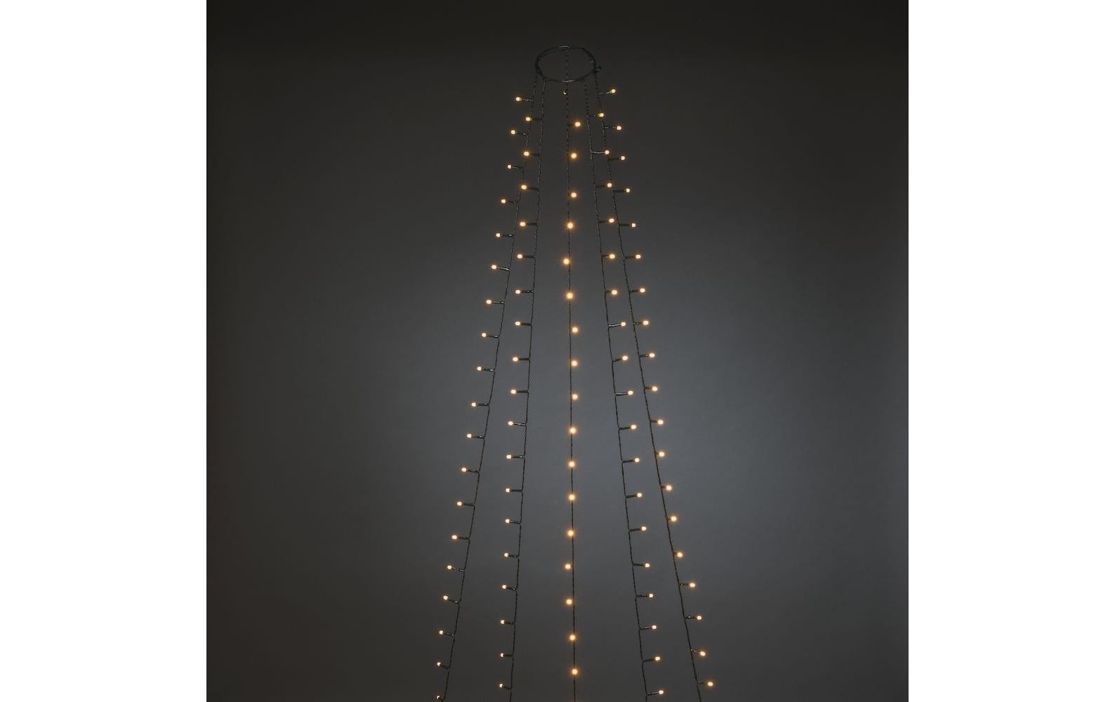 Konstsmide LED Baummantel 200 frostet LED indoor, 5 x 40 LED, Baumhöhe: 1.8, Timer